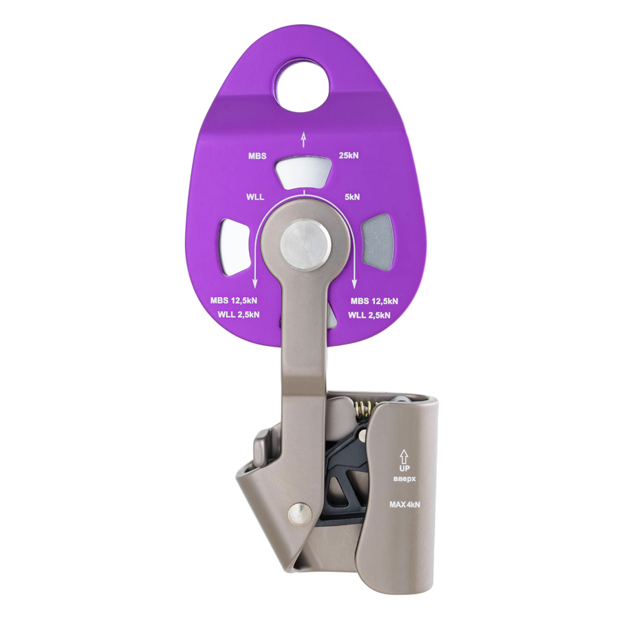 Фото Блок-ролик с зажимом «Holder» дюраль с подшипником (CE, UIAA) от ОГК Опора