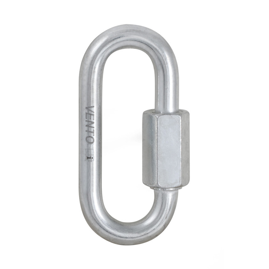 Фото Карабин-рапид &quot;Вспомогательный 6мм&quot; стальной овальный, цинк от ОГК Опора