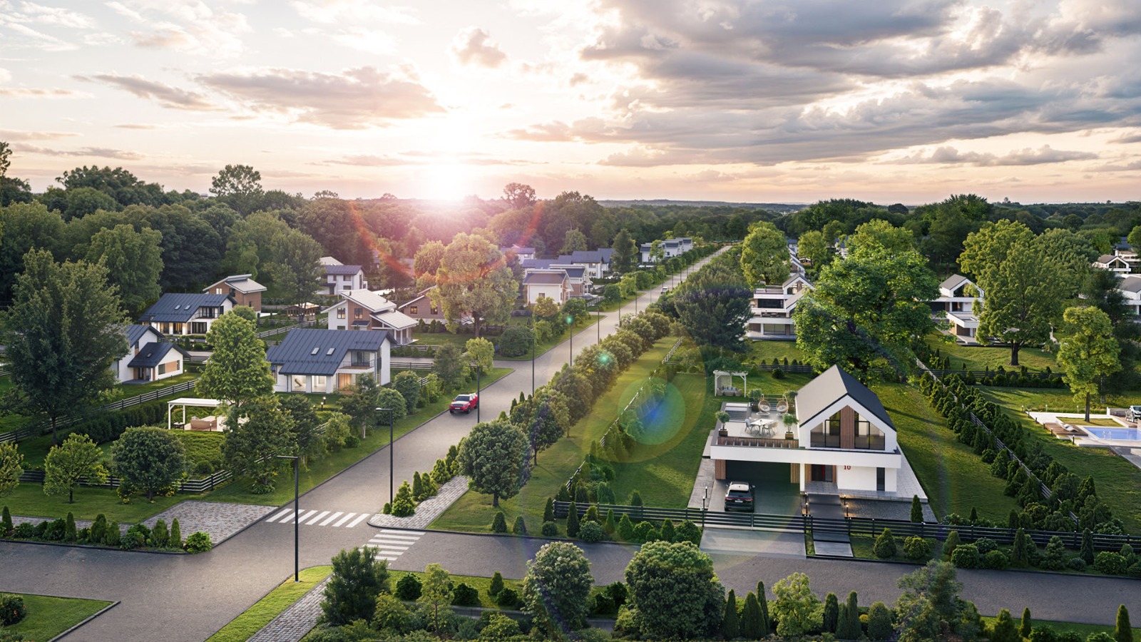 Проектирование и установка систем уличного освещения в коттеджных поселках от ОГК Опора Проектирование и установка систем уличного освещения в коттеджных поселках