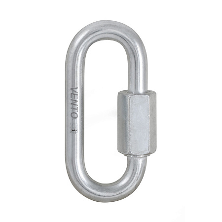 Карабин-рапид &quot;Вспомогательный 6мм&quot; стальной овальный, цинк