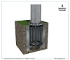 Анкерный закладной элемент фундамента для мачты МГФ-16 ТАНС.33.001.000 (ЗА- фото в интернет-магазине ОГК Опора
